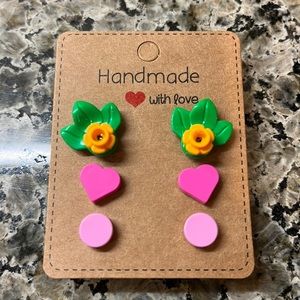 LEGO DOTS earrings 3 pairs